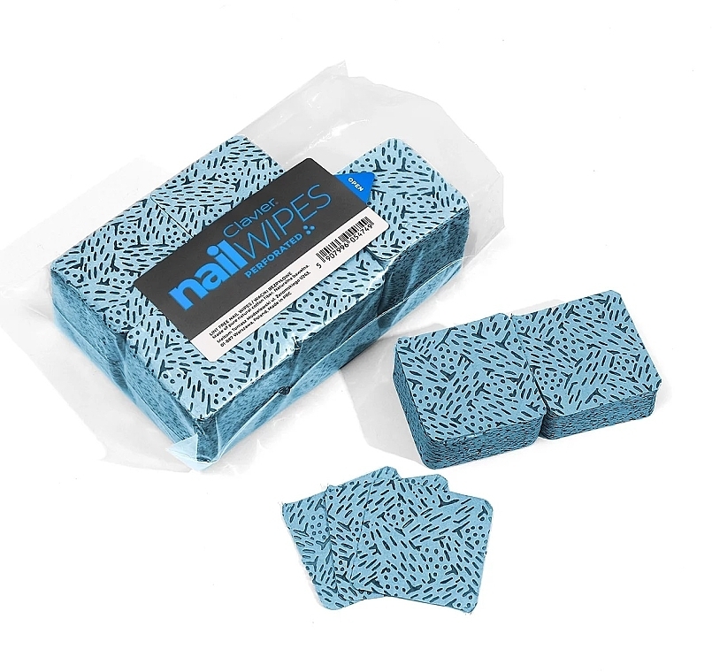 Nageltücher 600 St. blau - Clavier Nail Wipes Perforared  — Bild N1