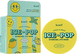 Hydrogel-Augenpads Zitrone und Basilikum - Petitfee&Koelf Lemon & Basil Ice-Pop Hydrogel Eye Mask — Bild N2