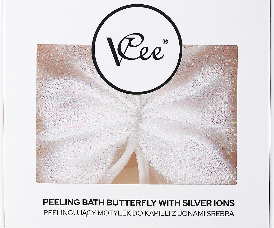 Waschlappen zum Peeling mit Silberionen - VCee Peeling Bath Butterfly With Silver Ions — Bild N2