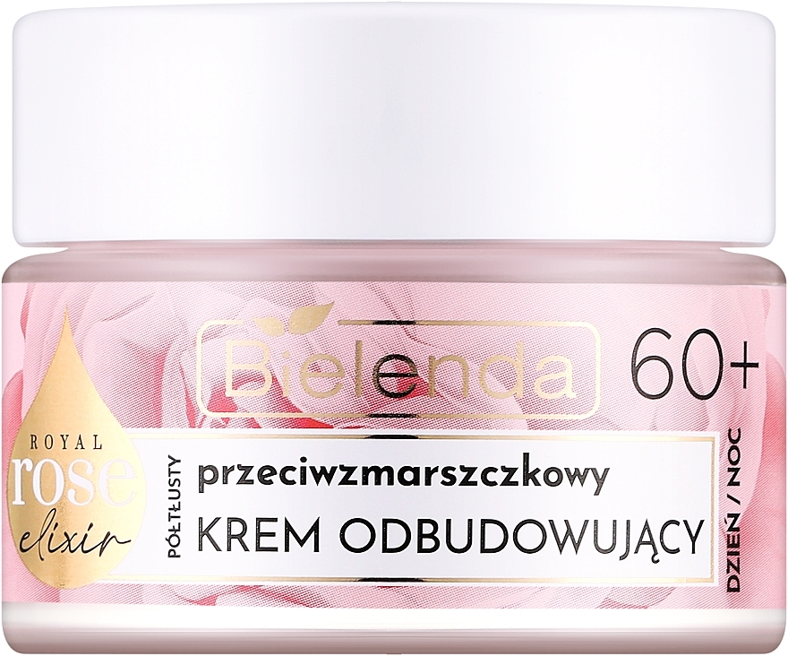 Regenerierende Anti-Falten-Gesichtscreme 60+ - Bielenda Royal Rose Elixir Face Cream — Bild N1