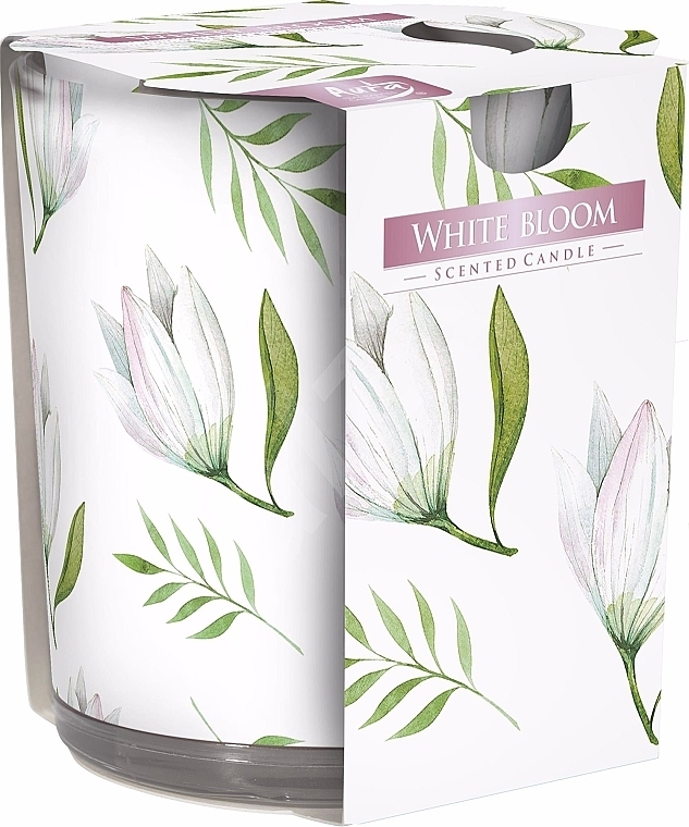 Duftkerze im Glas Weiße Blüte - Bispol Scented Candle White Bloom — Bild N1