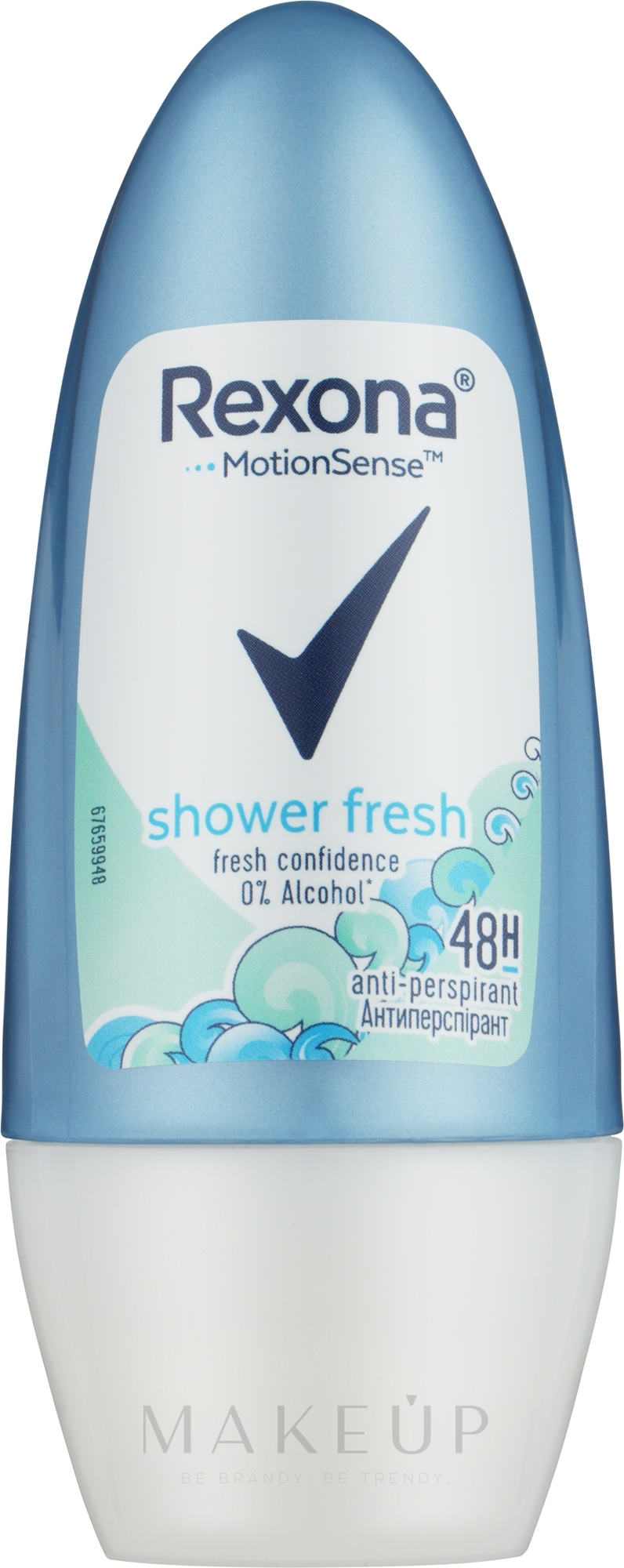 Deo Roll-on Antitranspirant Shower Fresh - Rexona MotionSense Shower Fresh Deodorant Roll — Bild 50 ml