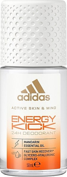 Deodorant Antitranspirant für Damen - Adidas Active Skin & Mind Energy Kick Deodorant Roll-On — Bild N1