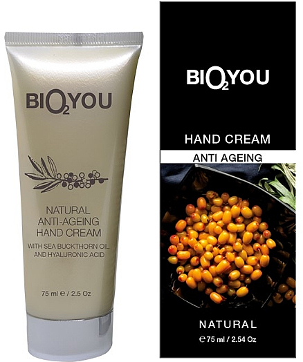 Anti-Aging-Handcreme mit Sanddornöl - Bio2You Natural Anti-Ageing Hand Cream — Bild N1