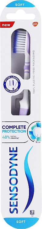 Zahnbürste weich Complete Protection weiß-lila - Sensodyne Complete Protection Soft — Bild N1
