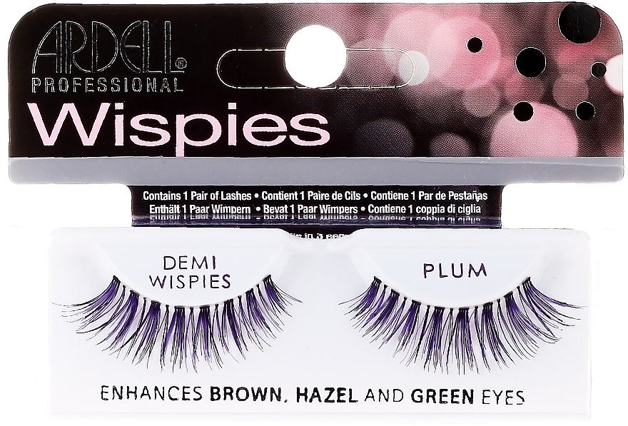 Künstliche Wimpern Pflaumenfarbe - Ardell Demi Wispies Plum Eyelashes — Bild N1