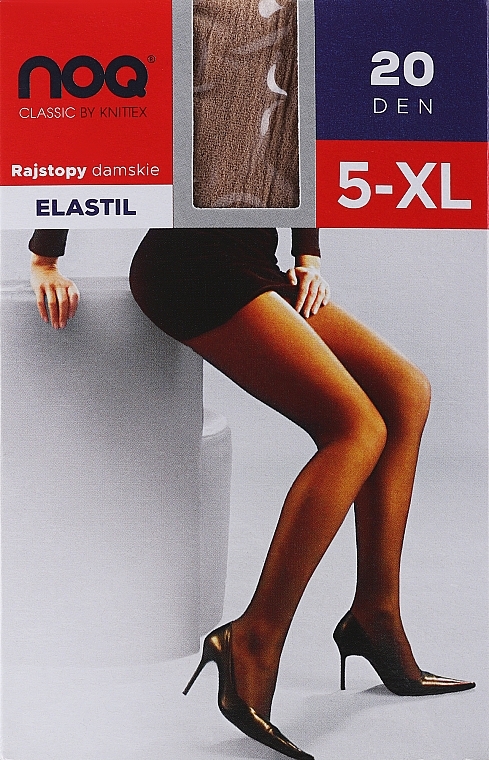 Strumpfhose für Damen Elastil 20 Den Beige - Knittex — Bild N4