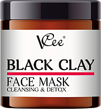 Düfte, Parfümerie und Kosmetik Reinigende Gesichtsmaske mit schwarzem Ton - VCee Black Clay Face Mask Cleansing&Detox