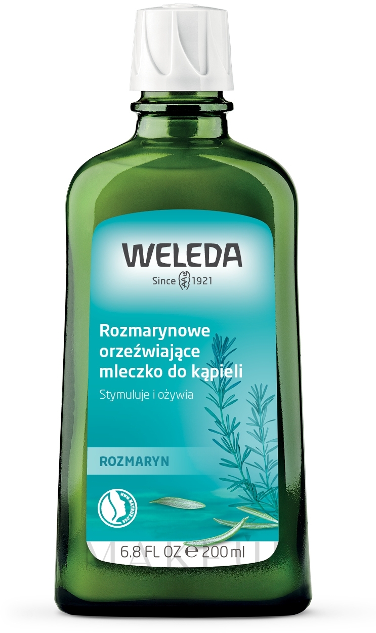 Erfrischende Bademilch mit Rosmarin - Weleda Rosemary Invigorating Bath Milk — Bild 200 ml