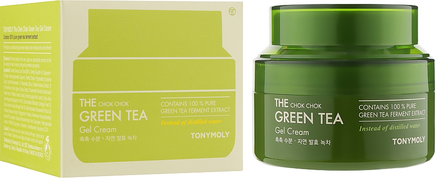 Creme-Gel mit Grüntee-Extrakt - Tony Moly The Chok Chok Green Tea Gel Cream — Bild N2