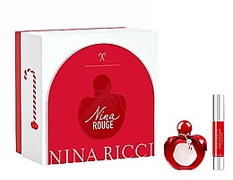 Düfte, Parfümerie und Kosmetik Duftset - Nina Ricci Nina Rouge (Eau de Toilette 50ml + Lippenstift 2,5g)