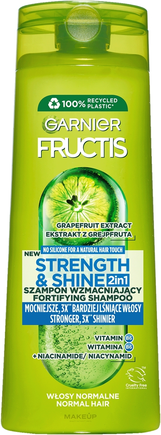 Kräftigendes und belebendes Shampoo für normales Haar - Garnier New Fructis Shampoo — Bild 400 ml
