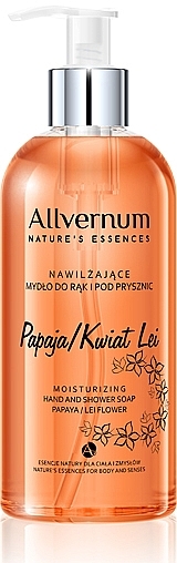 Hand- und Duschseife "Papaya und Leu Blume" - Allvernum Nature's Essences Hand And Shower Soap