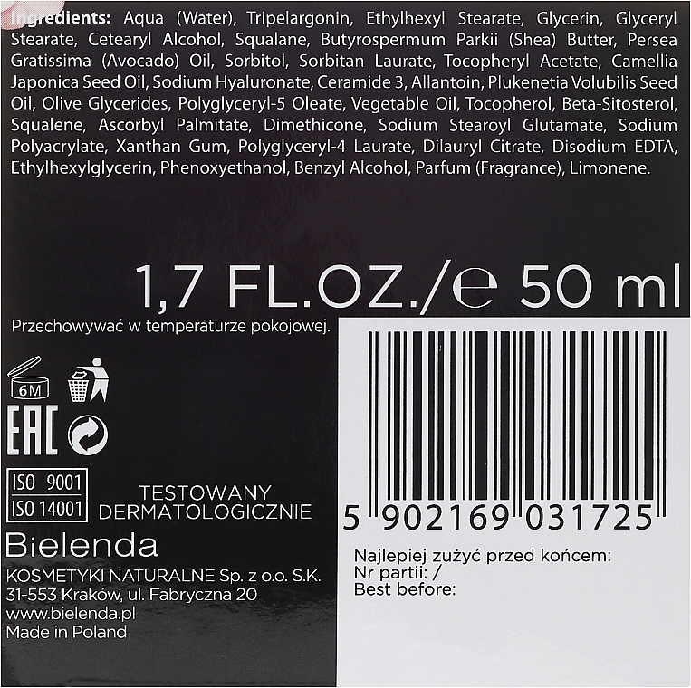 Anti-Falten Gesichtscreme mit Kamelienöl 40+ - Bielenda Camellia Oil Luxurious Anti-Wrinkle Cream 40+ — Foto N3