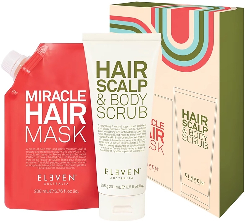 Set - Eleven Australia Mask & Scrub Duo (h/mask/200ml + h/scrub/201ml) — Bild N1