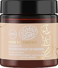 Düfte, Parfümerie und Kosmetik Deodorant-Creme Melone-Gurke - BodyBoom Skin Harmony Natural Cream Deodorant