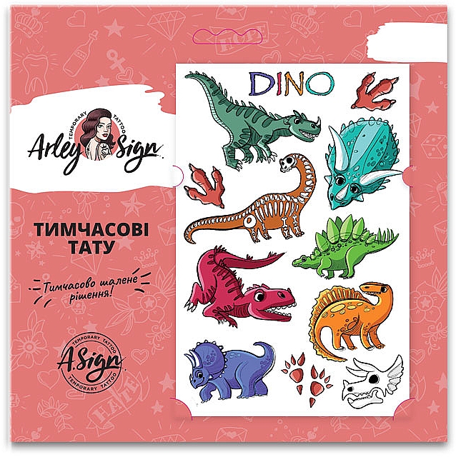 Temporäres Tattoo Dino - Arley Sign — Bild N1