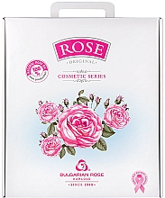 Düfte, Parfümerie und Kosmetik Geschenkset für Damen mit Rosenextrakt - Bulgarian Rose (Tagescreme 50ml + Handcreme 50ml + Mizellenwasser 150ml + Duschgelgel 150ml + Seife 100g)
