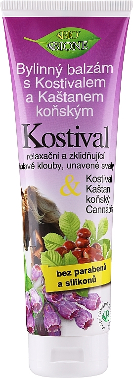 Fußbalsam mit Kastanien-, Beinwell- und Hanföl - Bione Cosmetics Cannabis Kostival Herbal Ointment with Horse Chestnut