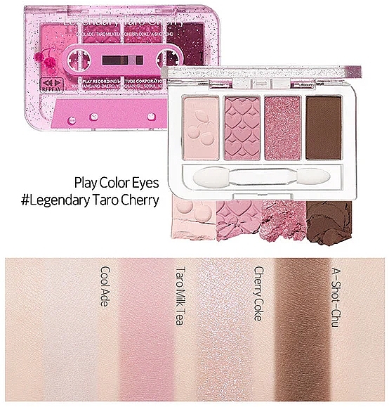 Lidschattenpalette - Etude Replay Play Color Eyes Legendarry Taro Cherry — Bild N2