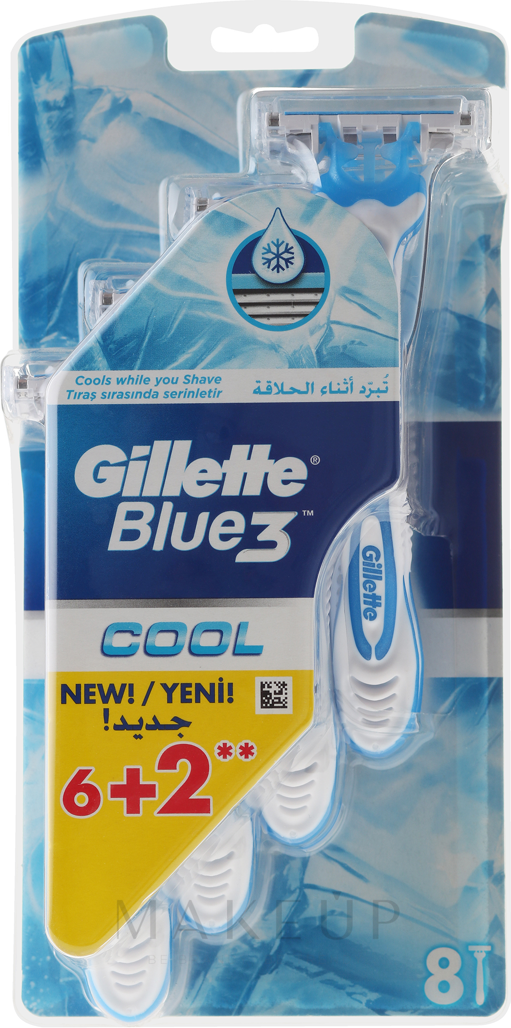 Einwegrasierer 8 St. - Gillette Blue 3 Cool — Bild 8 St.