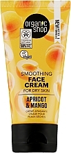 Creme für trockene Haut mit Avocado und Aloe - Organic Shop Smoothing Cream Apricot & Mango — Bild N1