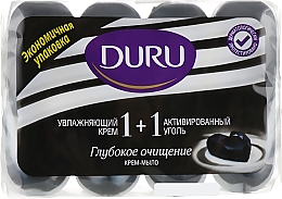 Düfte, Parfümerie und Kosmetik Creme-Seife mit Aktivkohle - Duru 1+1 Soft Sensations
