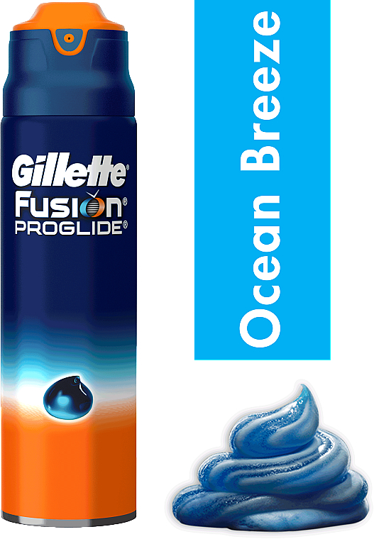Rasiergel für empfindliche Haut - Gillette Fusion ProGlide Sensitive Ocean Breeze Shave Gel — Bild N2