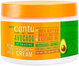 Feuchtigkeitsspendende Lockencreme mit Avocado - Cantu Avocado Hydrating Curling Cream — Bild N1