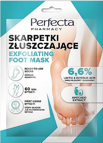 Peelingsocken für die Füße mit Avocado-Extrakt - Perfecta Pharmacy Exfoliating Socks — Bild N1
