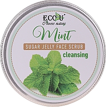 Düfte, Parfümerie und Kosmetik Reinigendes Gesichtspeeling mit Minze und Zuckergelee - Eco U Cleansing Mint Sugar Jelly Face Scrub