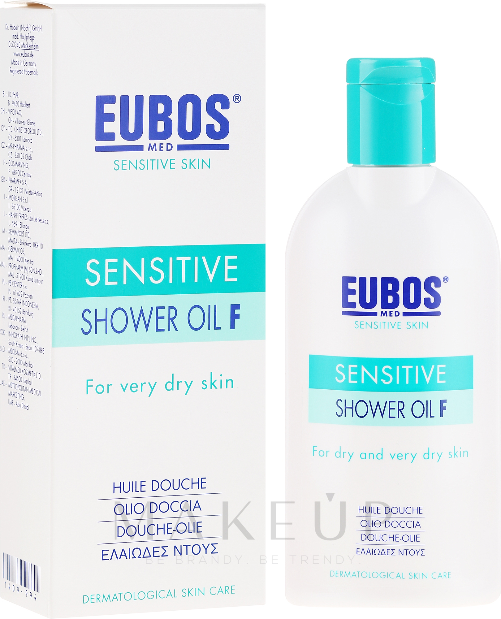 Duschöl für trockene und sehr trockene Haut - Eubos Med Sensitive Skin Shower Oil For Dry & Very Dry Skin — Bild 200 ml
