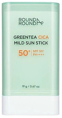 Sonnenschutzstick - Round A‘Round Greentea Cica Mild Sun Stick Spf50+ Pa++++ — Bild N1