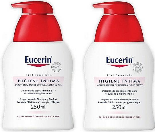 Set - Eucerin Intimate Hygiene Wash Protection Fluid Set (Intimpflegefluid 2x250ml) — Bild N1