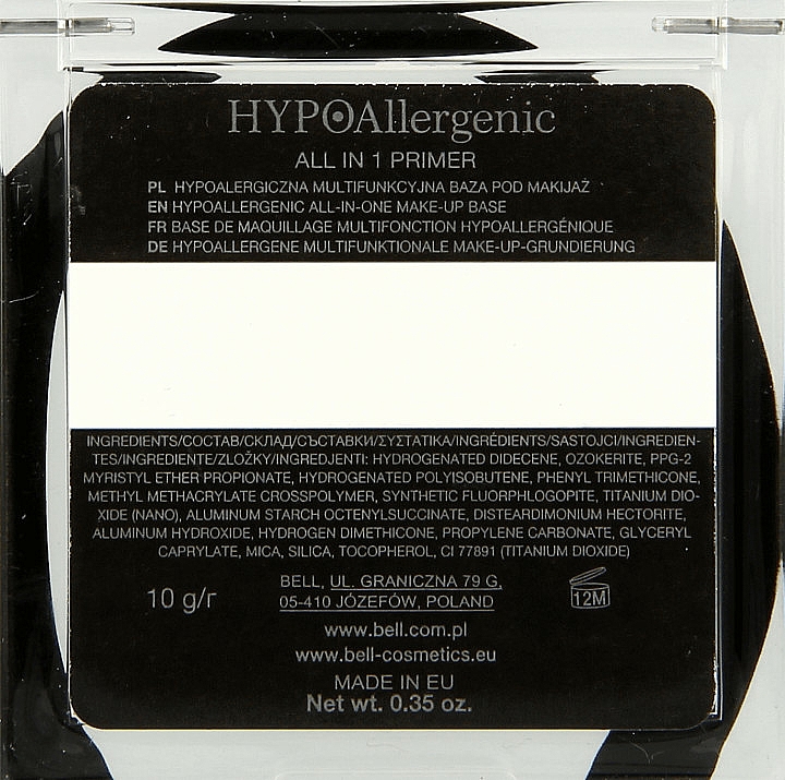 Hypoallergene multifunktionale Make-up Base - Bell Hypoallergenic All in One Primer — Bild N2
