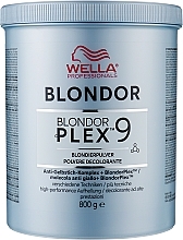 Düfte, Parfümerie und Kosmetik Leuchtendes Haarpuder - Wella Blondor Plex 9 Powder Lightener