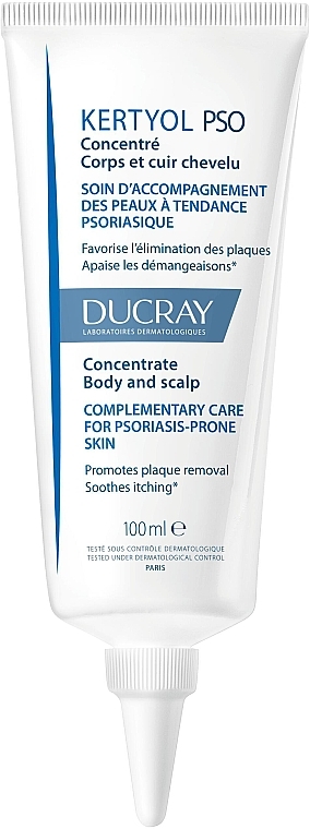 Pflegendes Körper- und Kopfhautkonzentrat für lokale Anwendung für zu Psoriasis neigende Haut - Ducray Kertyol P.S.O. Concentrate Local Use — Bild N1