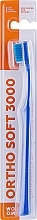 Düfte, Parfümerie und Kosmetik Weiche kieferorthopädische Zahnbürste blau - Woom Ortho Soft 3000 Toothbrush 