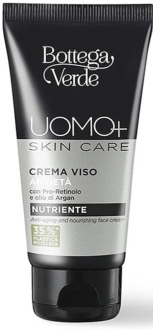 Nährende Anti-Aging-Gesichtscreme - Bottega Verde Uomo+ Skin Care Anti-Agening Nourishing Face Cream  — Bild N1