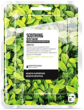 Düfte, Parfümerie und Kosmetik Beruhigende Tuchmaske mit grünem Tee - Farmskin Superfood For Skin Soothing Sheet Mask