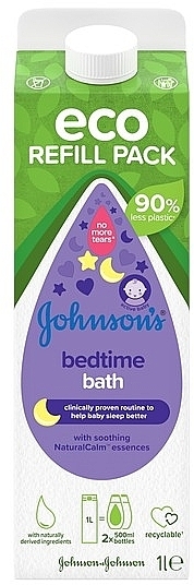 Badeschaum Vor dem Schlafengehen (Ersatzgerät) - Johnson`s Baby Bedtime Bath Eco Refill Pack — Bild N1