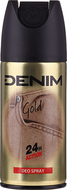 Denim Gold - Duftset (After Shave Lotion 100ml + Deospray 150ml + Duschgel 250ml) — Bild N2
