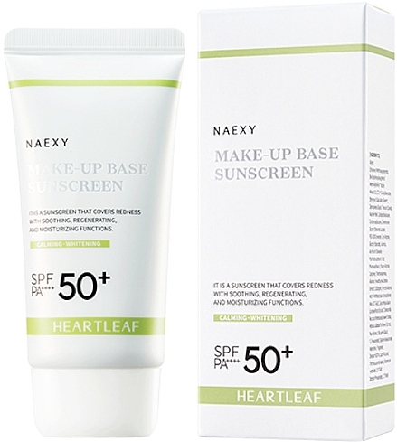 Sonnenschutz-Make-up-Basis mit SPF 50+ - Naexy Heartleaf Make-Up Base Sunscreen SPF50+  — Bild N1