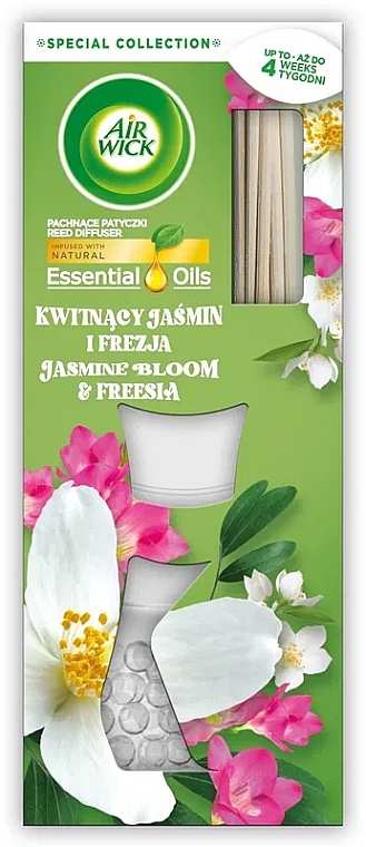 Aroma-Diffusor Jasmin und Freesie - Air Wick Essential Oils Reed Diffuser — Bild N1