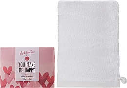 Körperpflegeset You make me happy - Accentra Just For You Rose Sheep Milk Soap (Seife 100g + Badetuch 1 St.) — Bild N2