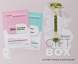 Gesichtspflegeset - Glamfox Beauty Gift Box (Maske 2x25ml + Massage-Roller 1 St.) — Bild N1