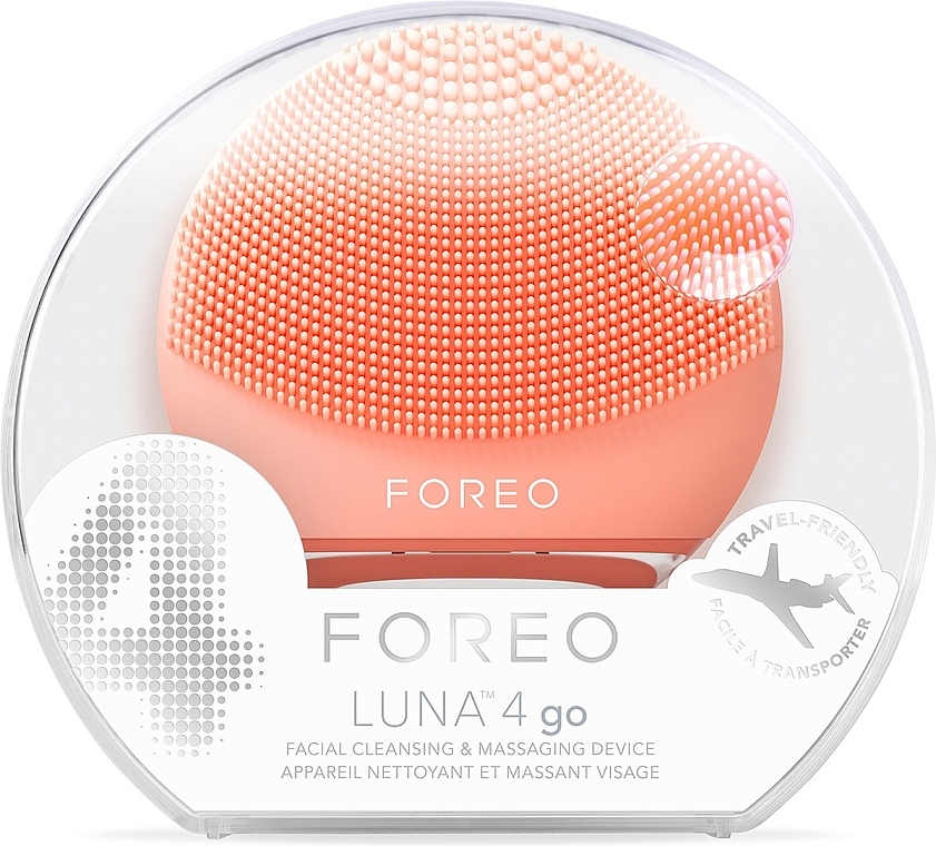 Gesichtsreinigungs- und Massagebürste - Foreo Luna 4 Go Facial Cleansing & Massaging Device Peach Perfect — Bild N4