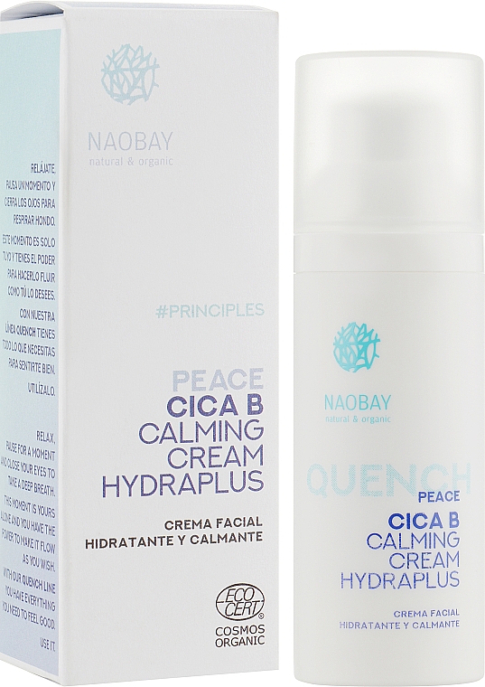 Feuchtigkeitsspendende und beruhigende Gesichtscreme - Naobay Peace Cica B Calming Cream Hydraplus — Bild N2