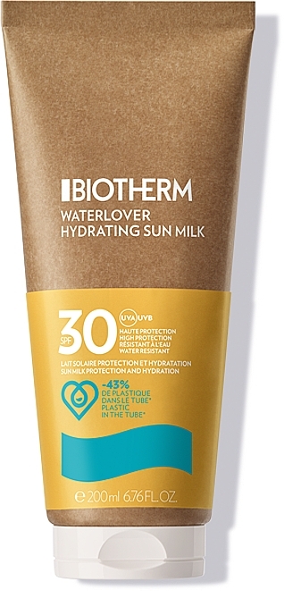 Feuchtigkeitsspendende Sonnenschutzmilch für Körper und Gesicht SPF 30 - Biotherm Waterlover Hydrating Sun Milk SPF 30 — Bild N1