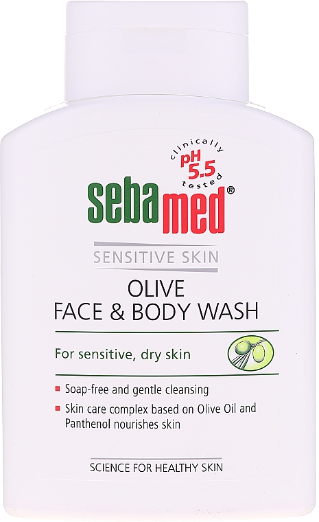 Gesichts- und Körperreinigungslotion mit Olive - Sebamed Olive Face & Body Wash — Bild N1